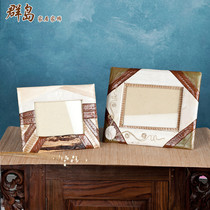 Photo frame 6 inches 7 inches Inch Fields Style Creative Leaves Material Wedding Celebration Gift gift featured Like a frame adornment