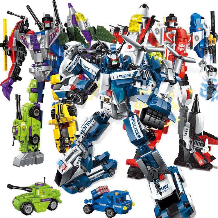 Enlightenment boy LEGO blocks deformation robot 10 toys Children's plastic 8-year-old gift 12 King Kong assembly