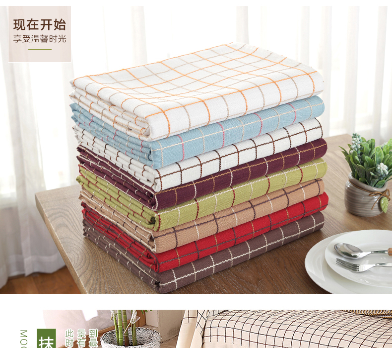 Kẻ sọc bông kẻ sọc bảng vải khăn trải bàn vải hiện đại nhỏ gọn bàn cà phê khăn che bụi vải khăn che bảng vải - Khăn trải bàn khăn trãi bàn