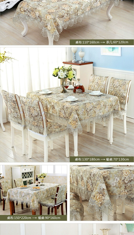 Hoa và khăn trải bàn khăn trải Nghệ thuật Vòng bảng vải trải bàn ghế vải che đệm bàn cà phê châu Âu phù hợp với mục vụ bìa vải có thể được tùy chỉnh - Khăn trải bàn