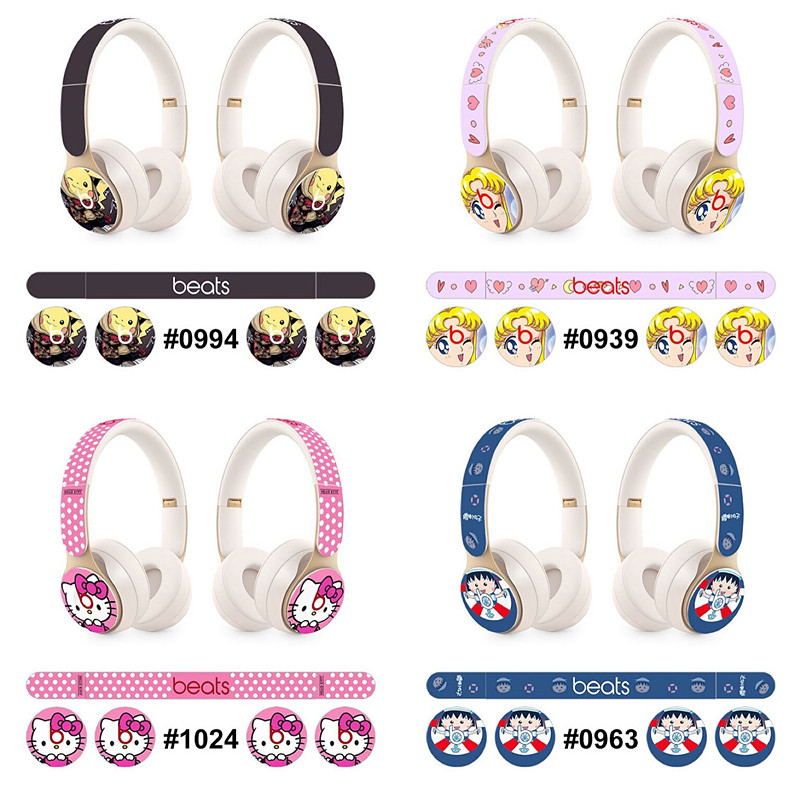 beats solo pro headphones stickers 2019 Magic headphones Stickers Pikachu Kitty Cat