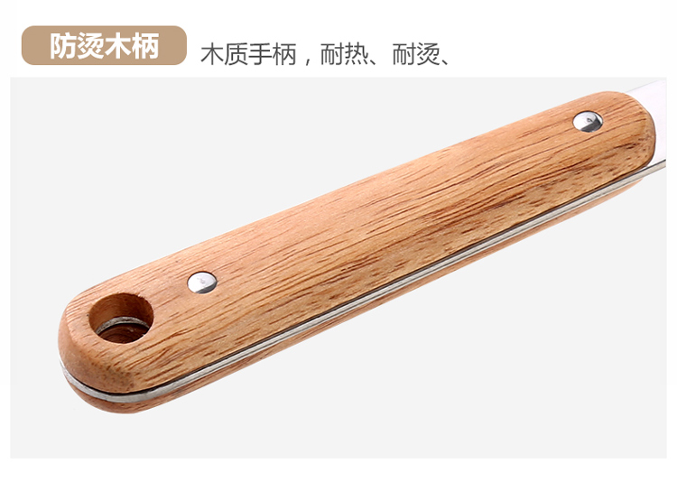 Tay cầm chống cào bằng thép không gỉ 304 bằng thép không gỉ nấu ăn xẻng bếp đặt dày dụng cụ nhà bếp đồ gia dụng xẻng muỗng - Phòng bếp kệ để gia vị inox