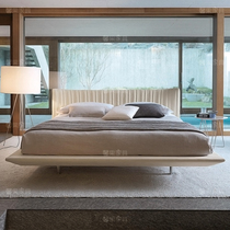 Italian minimalist Limited Little House Double Bed Bed Nordic Suspension Bed Light Luxury Marriage Bed