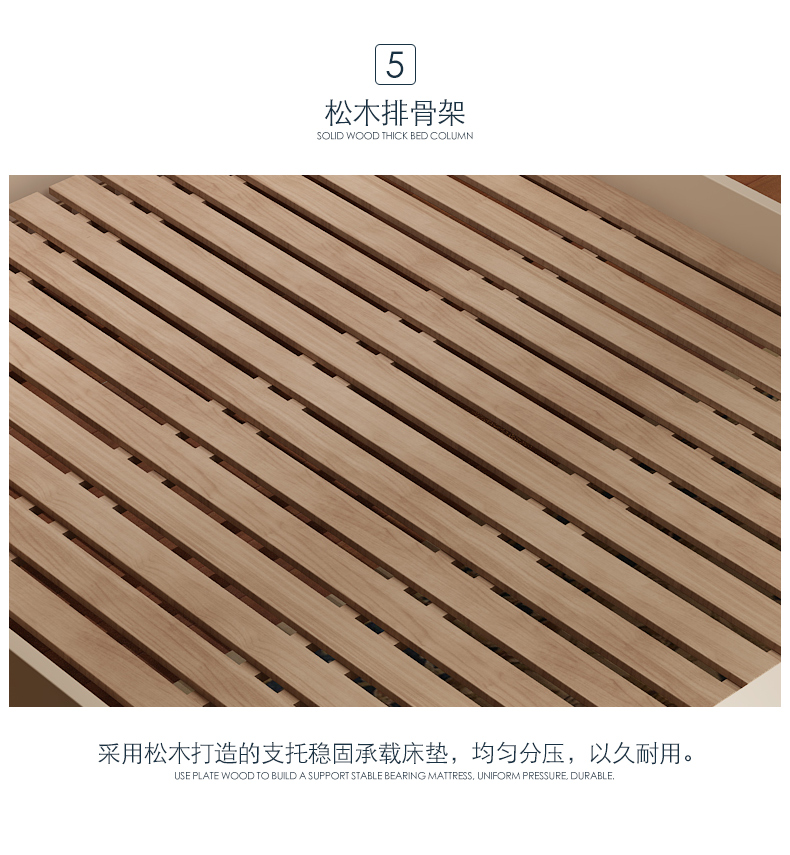 Khách sạn ánh sáng hiện đại sang trọng giường Covent Mỹ Pháp giường gỗ tất cả rắn giường phong cách châu Âu giường chính Giường đôi giường hôn nhân - Giường giường tầng thông minh