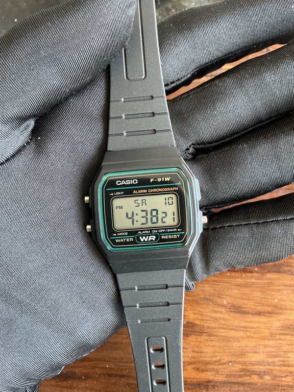 Japan's Brand New Genuine Casio Watch Sports Series Multi-Functional Simple Unisex Small Square Watch F-91W-3
