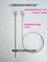Armored thermocouple WRNK-101K type thermocouple temperature sensor high-quality armored wire can be bent for precision measurement