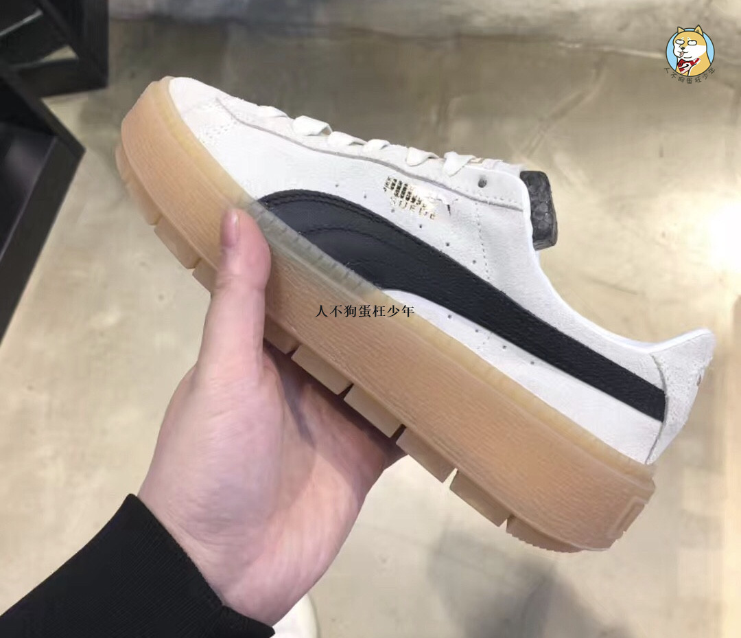Giày thể thao Puma 彪 马蕾 hanna 泫 雅 超 厚底 糕 鞋鞋 黑 棕 白 70 367057-05-06 - Dép / giày thường giày anta nam