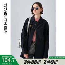 Beginner short windbreaker female little man 2021 spring womens style casual black first coat Joker loose