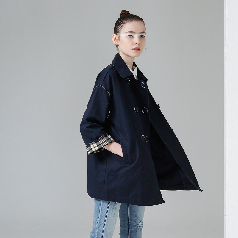 Trench pour femme en Coton - Ref 3227546 Image 3