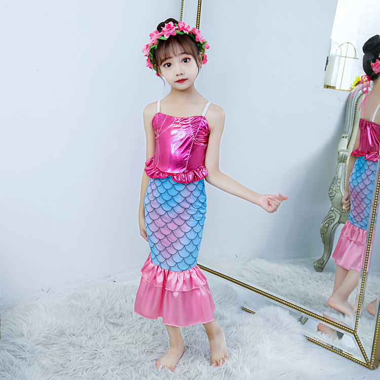 Children's Day Children's Mermaid Skirt Clothes Girls Girls Mermaid Tail Princess Dress Children's Performance Clothes