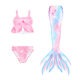 Mermaid Tail ເຄື່ອງນຸ່ງເດັກນ້ອຍ Swimsuit ເດັກຍິງແຍກ Swimwear ເດັກຍິງເດັກນ້ອຍ Princess Dress Bikini Summer Dress