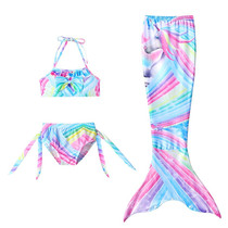 New baby Mermaid swimsuit children mermaid tail split girl princess clothes girl fish tail swimming