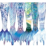 Летний купальник для взрослых, комплект, наряд маленькой принцессы, крой «рыбий хвост», семейный стиль