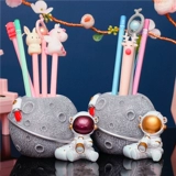 Космонавт, держатель для ручек, детская настольная большая современная мультяшная система хранения для мальчиков для школьников