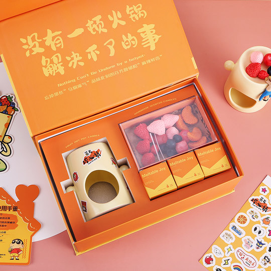 Hot Pot Aromatherapy Fruit Candle Niche Gift Box Birthday Gift for Best Friend or Girlfriend