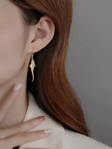 Демисезонные серьги из нефрита, клипсы, серебро 925 пробы