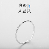  Bohemian bracelet Sterling silver bracelet Sansheng III niche design bracelet Forest handmade girlfriend lover gift