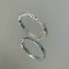 French silver Moebius galaxy ring for women open