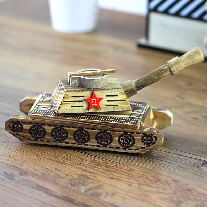 Yunhe Wooden Toy Factory Direct Sales Simulation Military Model Children's Toy August 1St Tank Wooden Craft Ornament Yunhe Wooden Toy Factory Direct Sales Simulation Military Model Children's Toy August 1St Tank Wooden Craft Ornament