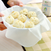 Steamed cage cloth cotton gauze home padded non-stick cage cloth steamed steamed buns large round steamer paper pad cloth