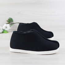 Old Beijing cloth shoes qian ceng di cloth sole shoes for men and women shoes retro warm winter jia hou mian hua mian bu old shoes