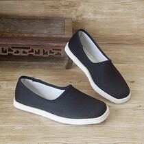 Breathable boat shoes mens manual qian ceng di shoes autumn middle-aged loafers shoes driving shoes kingpo xie