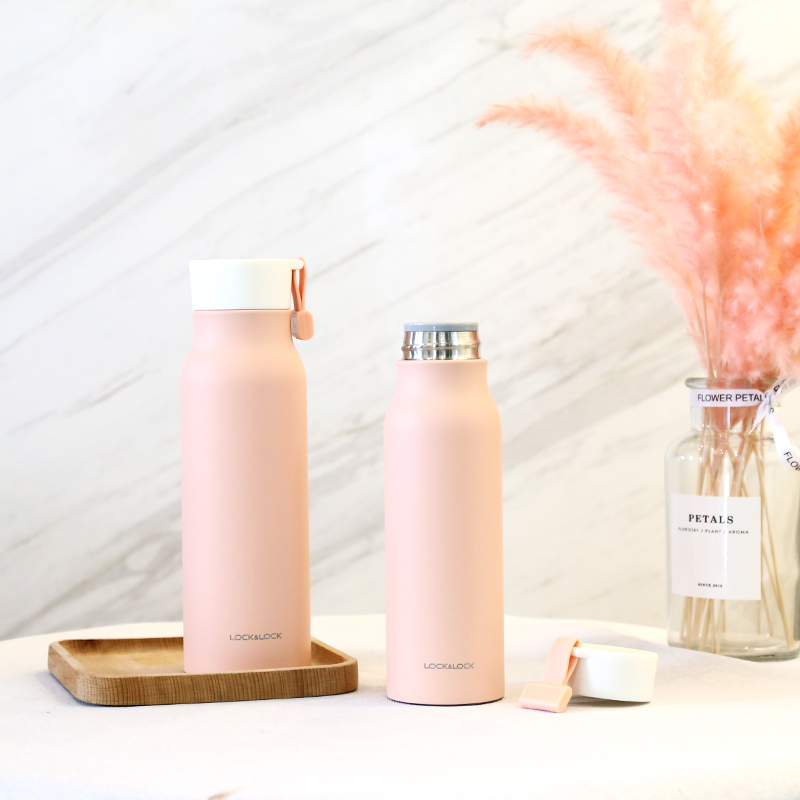 Lock & Lock Namu Insulation Cup Simple Macaron Ins Water Cup 316 Stainless Steel Couple Cup LHC4125