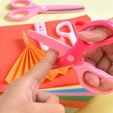 Ножницы для школьников, портативные детские поделки из бумаги ручной работы из нержавеющей стали, безопасный защитный чехол