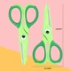 Зеленый крокодил, мультяшные ножницы