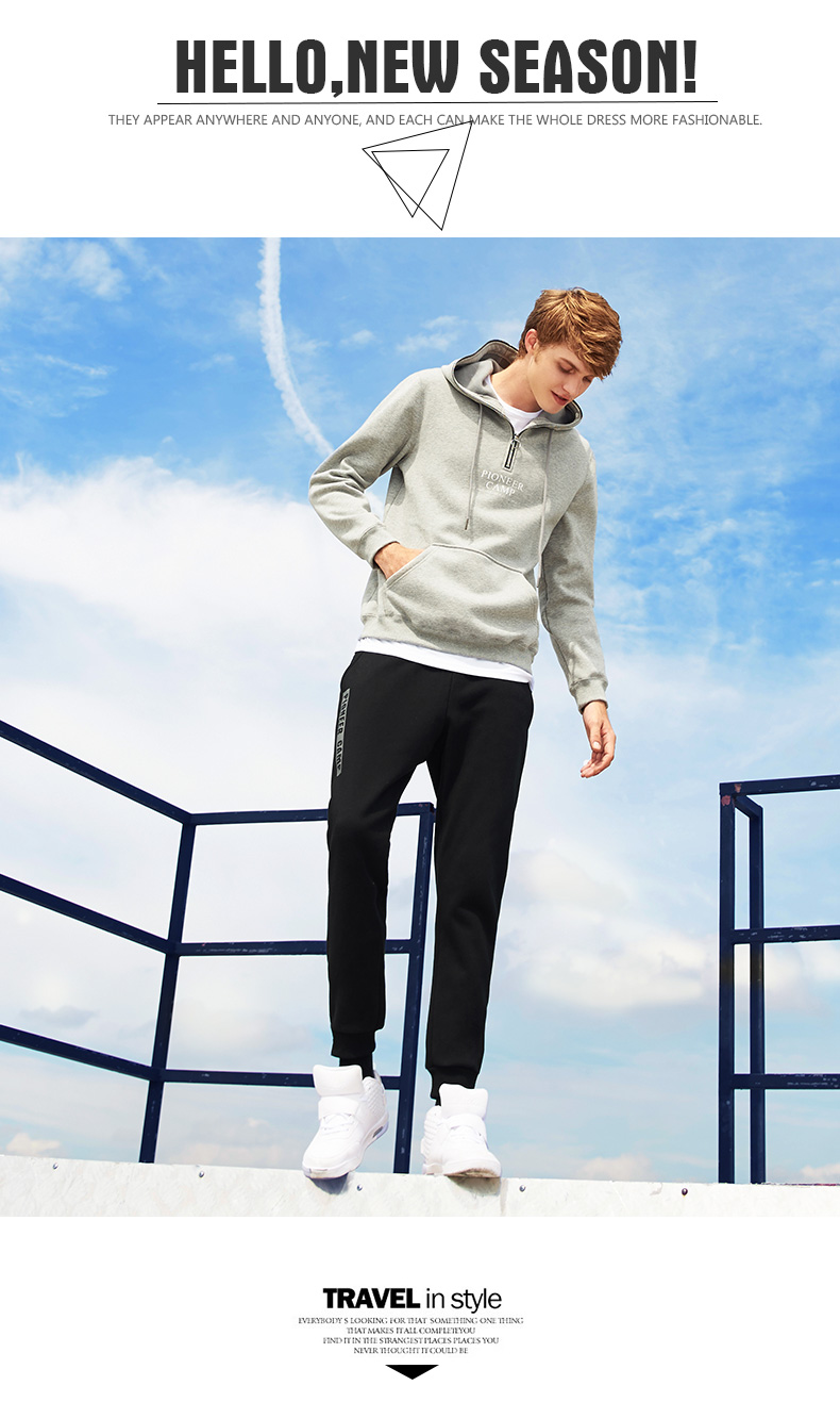 Quần thể thao, quần nam, quần âu, áo rộng, chân thon, học sinh trẻ, mùa thu đông quần jogger nam cao cấp