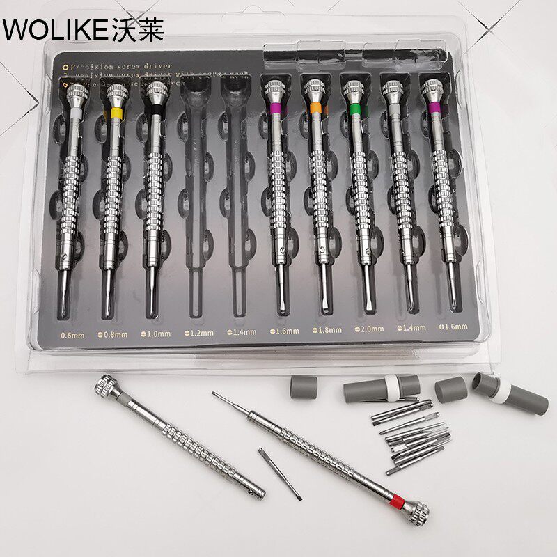 High quality precision watches and watches watches screw driver screwdrivers 10 sleeves fitted with more than ten batch heads 316L stainless steel