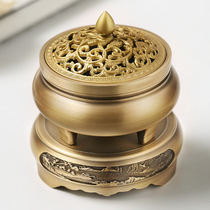 Copper incense burner pure copper household antique aromatherapy stove bedroom bedroom for Buddha tea incense ceremony for copper brass ornaments