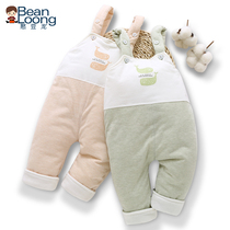 Bean dragon baby cotton pants Women 0-1 year old baby thick cotton warm pants men cotton pants wear
