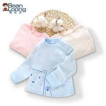 Han Bean Dragon Baby Autumn Clothes Winter Baby Single Blouse Girl Boy 6-12 Months Sleeve Head Spring Autumn Suede Cotton Underwear