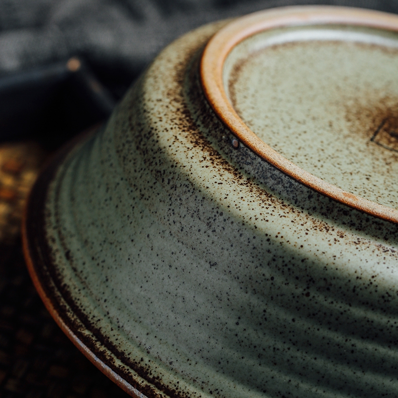 Domestic large soup bowl noodles ceramics Japanese - style tableware move rainbow such use creative salad bowl bowl of soup basin restoring ancient ways