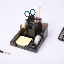 Conn 100 Plastic pen holder multifunction pen holder desktop containing name sheet box creative fashion pen holder office supplies