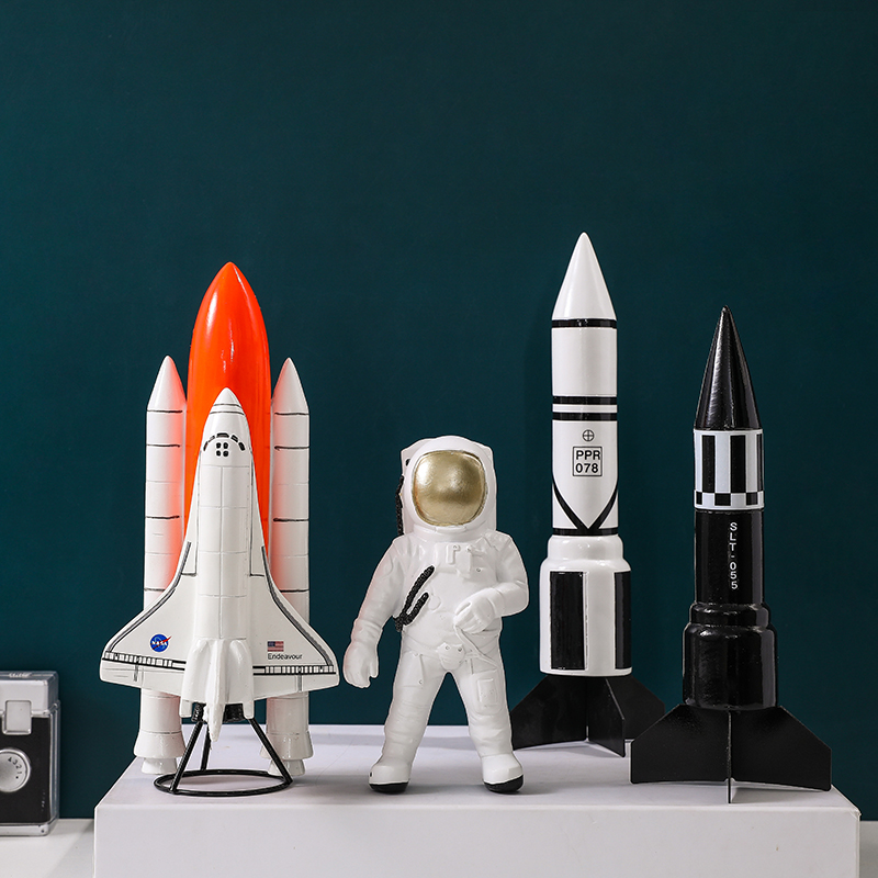 Aviation Aircraft Pendulum Space Rocket Furnishing Modern Minimalist Astronaut astronaut Decorative Model Craft Gift Pendulum