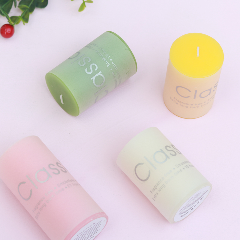 Incense Candle Wedding Dinner Table Home Hotel Scented Scented Scents Smoke-free Cylindrical Candle Pendulum