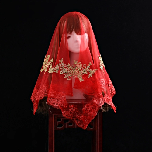 2023 Новое кружевное невеста Hijae Red Make Short Wedding Retro Wersatile Китайская вышивка свадебное платье xipa hijada