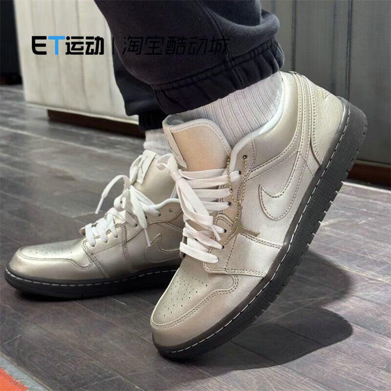 Nike/Nike Couple's Shoes Aj1 Sports Shoes Spring Metallic Futuristic Low-Top Casual Shoes Hq3529-099