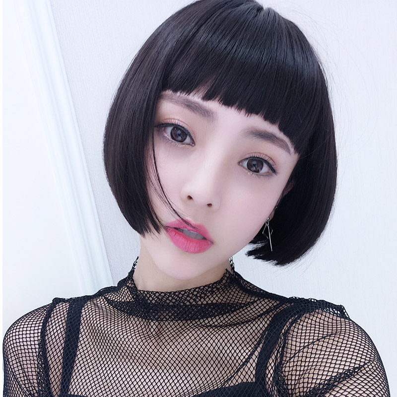Female Hair Wig Adele Charm Silk Bobo Net Red Head Shave Fluffy