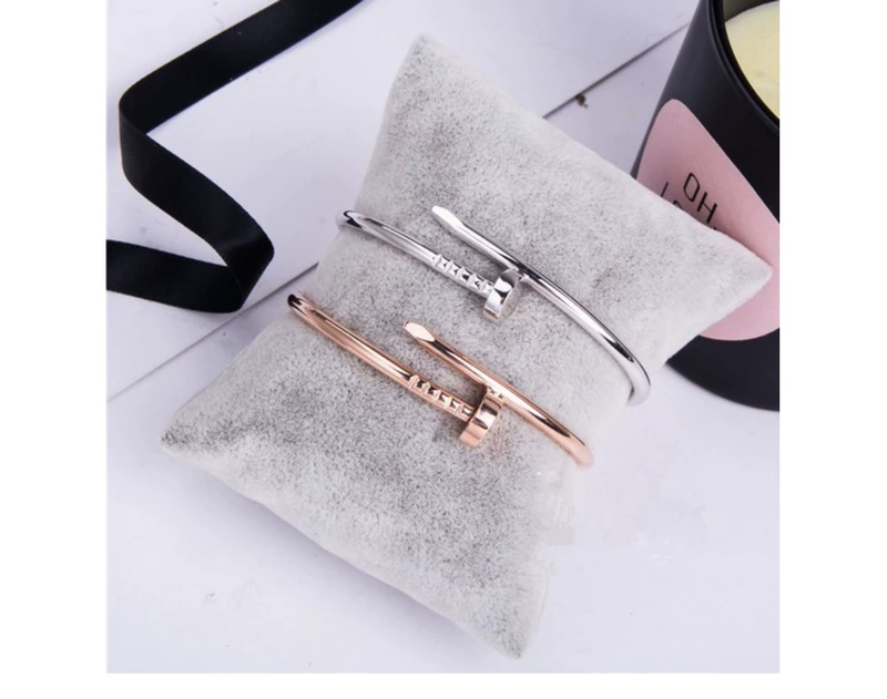 Nhật Bản và Hàn Quốc Nail Bracelet Đơn giản Nữ sinh viên Sáng tạo 18k Rose Gold Đàn ông và Phụ nữ Cặp đôi Vòng đeo tay Vòng đeo tay vòng tay tỳ hưu