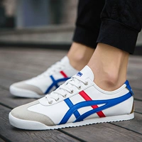 Giày đôi 2019 mới mùa xuân nam forget giày mùa hè thoáng khí lưới màu đỏ giày nam vải canvas - Plimsolls sneaker nam