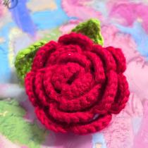 Customized never-fading rose crochet flower rose hand-knitted