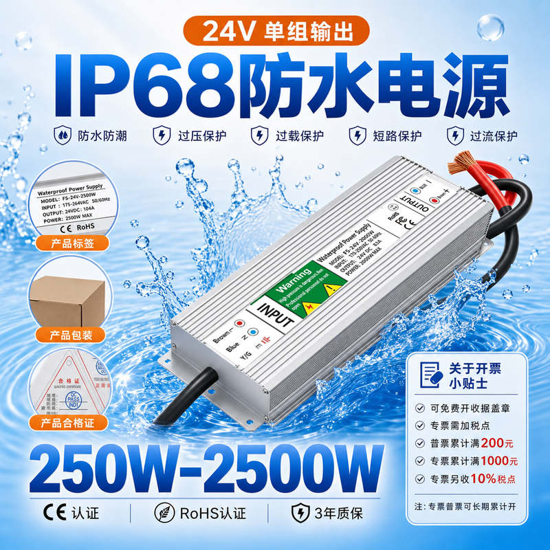 220V to Dc 24V36V48V Low-Voltage Water Pump Transformer Driver Waterproof Power Supply 2000W2500W3000W 220V to Dc 24V36V48V Low-Voltage Water Pump Transformer Driver Waterproof Power Supply 2000W2500W3000W