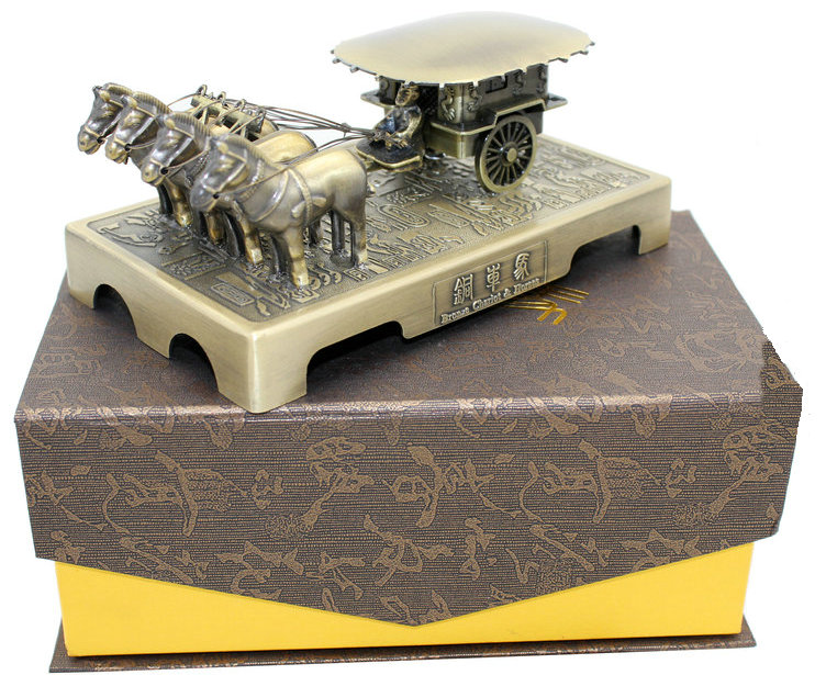 Alloy Terracotta Warriors No. 2 Bronze Horse and Horse Ornament Xi'an Tourist Souvenir Chinese Style Meaningful Gift