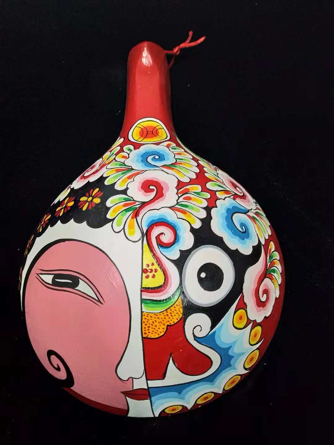 Shaanxi Folk Pure Handicraft Living Room Featured Mu Guiying hang handsome Baoji Phenxiang Horse Spoon Face Spectrum