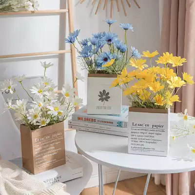 ins Nordic style simulation bouquet Francesca living room dining table decoration fake flower arrangement silk flower decoration dried flower decoration