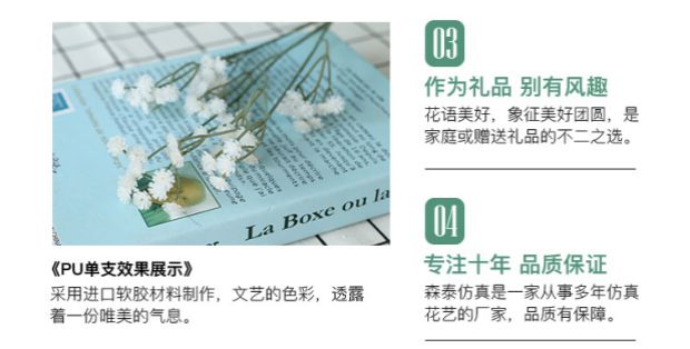 Mô phỏng ngôi sao nhỏ không khí trong lành pu chất lượng cao nhựa mềm giả hoa sắp xếp trang trí nhà trang trí với hoa và cỏ - Hoa nhân tạo / Cây / Trái cây cây giả treo tường