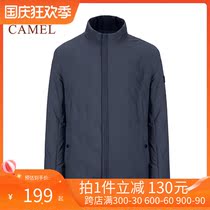 Camel mens autumn and winter New Youth solid color collar white duck down slim down jacket Korean trend coat men